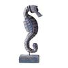 Figura de Madera Hecha a Mano Estilo Náutico de Playa Estrella de Mar/Caracola/Caballito de Mar Estatua de Mesa sobre Soporte para Hogar Casa del Lago Decoración Costera del Océano