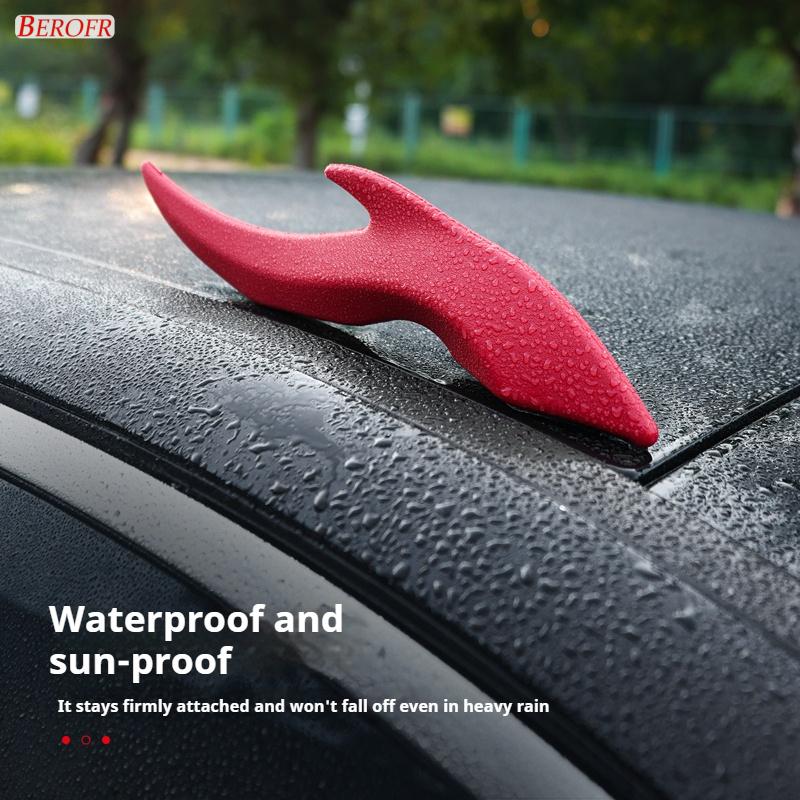 Dragon Horn 3D Stereo Car Sticker Car Roof Decoration Dragon Horn Sticker for SUV Sedan Hatchback For BENZ A B C E R S Class GLA
