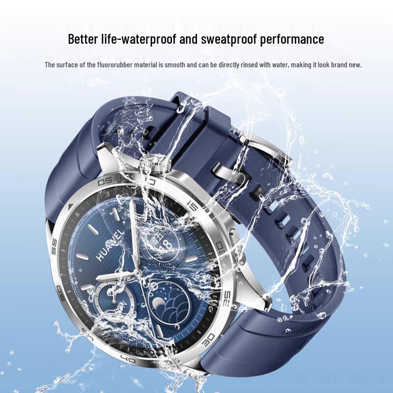 Fluororubber Strap for Huawei Watch 3, GT4, GT5, and GT2 - 22MM