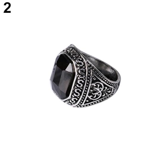 Men's Women's Lover Vintage Carved Geometric Resin Alloy Party Jewelry Ring