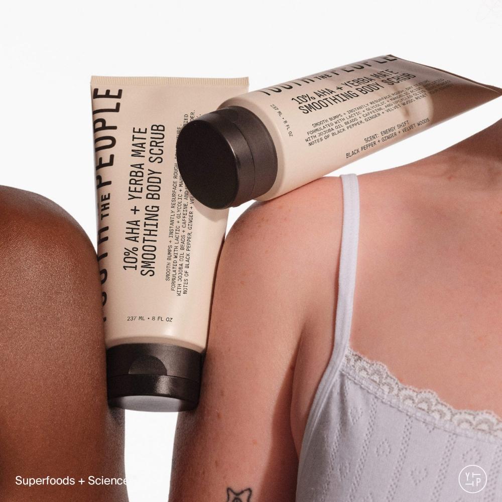 Youth To The People 10  Aha + Yerba Mate Body Scrub 8 Oz   237 Ml