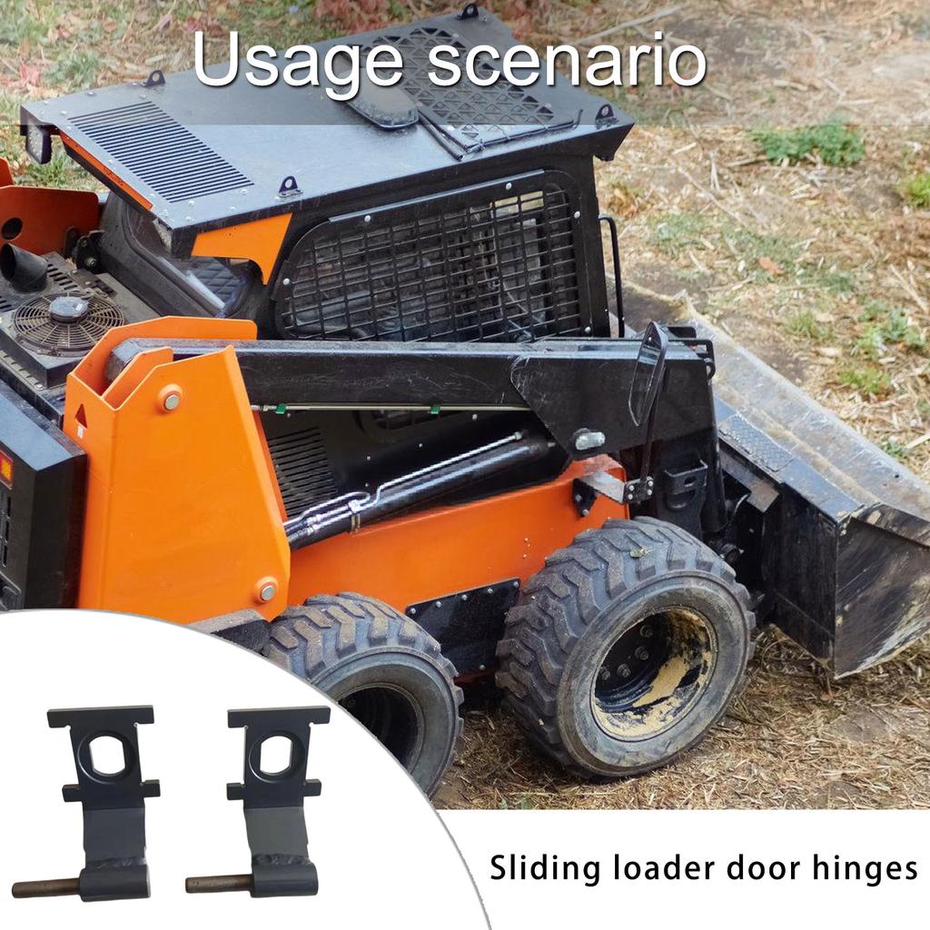 2Pcs Heavy Duty Cab Door Hinge 7193725 Skid Steer Loader Door Hinge Replacement Hardware for S750 S770 S550 S650 S630