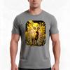 Golden Deer Tshirt Summer Casual Cotton Tee Oversized Streetwear Tops Vintage Graphic Print Loose Fit Short Sleeve