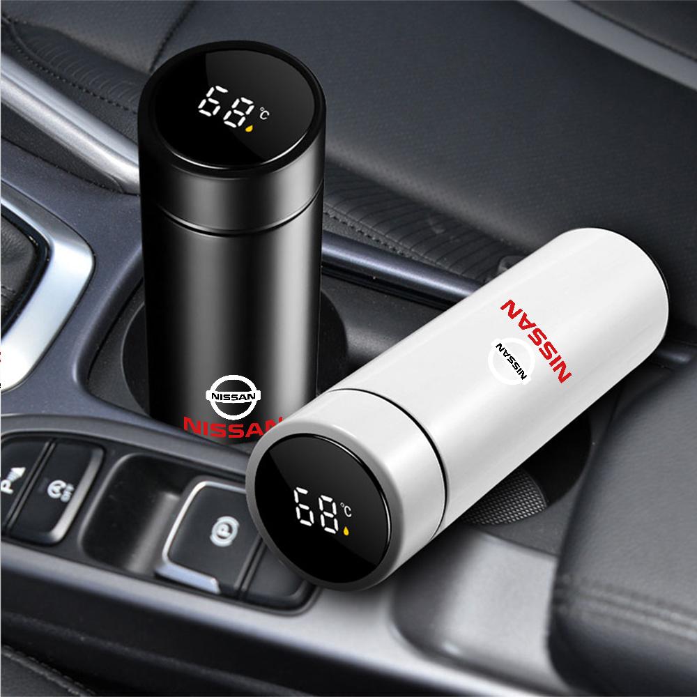CGCBZC1 500ml Intelligente Temperaturanzeige Tasse 304 Edelstahl Flasche Für Nissan X-trail Qashqai Micra GTR Nismo Radkappe
