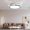 Smart Variable Frequency Ceiling Fan with Chandelier for Living Room, Bedroom, and Restaurant
