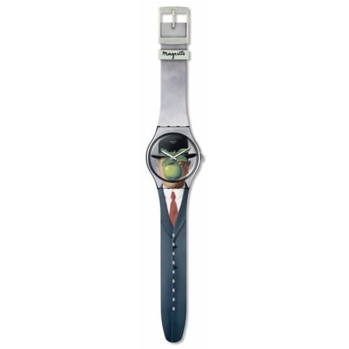 Swatch LE FILS DE L'HOMME BY RENE MAGRITTE ART JOURNEY 2023 SUOZ350 Black Watch