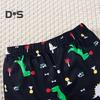 Toddler Boy Clothes Shorts Set Green Dinosaur Print Pajamas Cotton Crewneck Tees Shorts Set Summer Casual Outfit