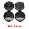 4Pcs 75mm ABS  Car Wheel Center Hubcaps For Mercedes Benz W211 W205 Hub Caps W213 W203 C218 A207 CLA CLS Automotive Accessories CL1