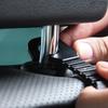 2Pcs Double Head Hooks Car Seat Back Headrest Hanger Car Bag Pouch Clothes Hanging Hook Fastener Clip Car Interior Accessories