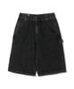 Gongbaeg Wide Carpenter Denim Short_Damage Black