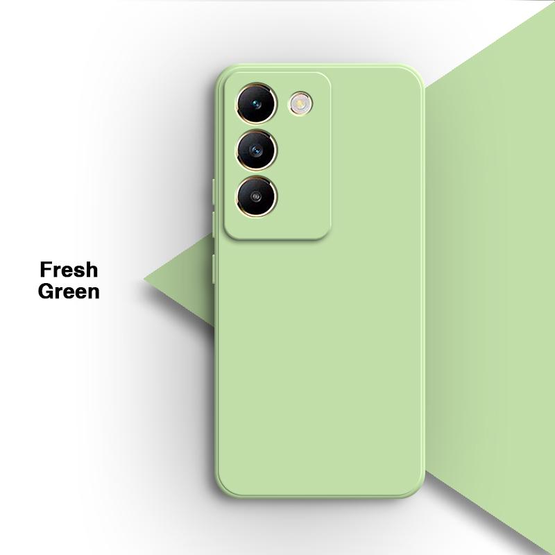 Soft Square Phone Case for VIVO V40 SE 5G 6.67" Shell Original Candy Funda Silicone Classic Straight Edge Back Cover Accessories