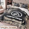 Linkin Park Printed Bedding Set Custom Name Text 1 Duvet Cover 2 Pillowcases For Bedroom