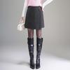**Autumn/Winter 2025 Petite Woolen A-Line Pencil Skirt**