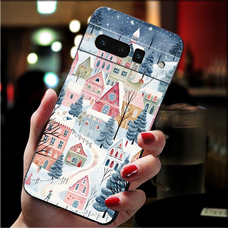 

Winter Christmas snowflake Carcasa Funda Phone Case For Google Pixel 10 9 Pro XL 9A 8 7 6 Pro Pixel 8A 7A 6A Pixel 8 7 6 5 Case Google Pixel 7 Pro