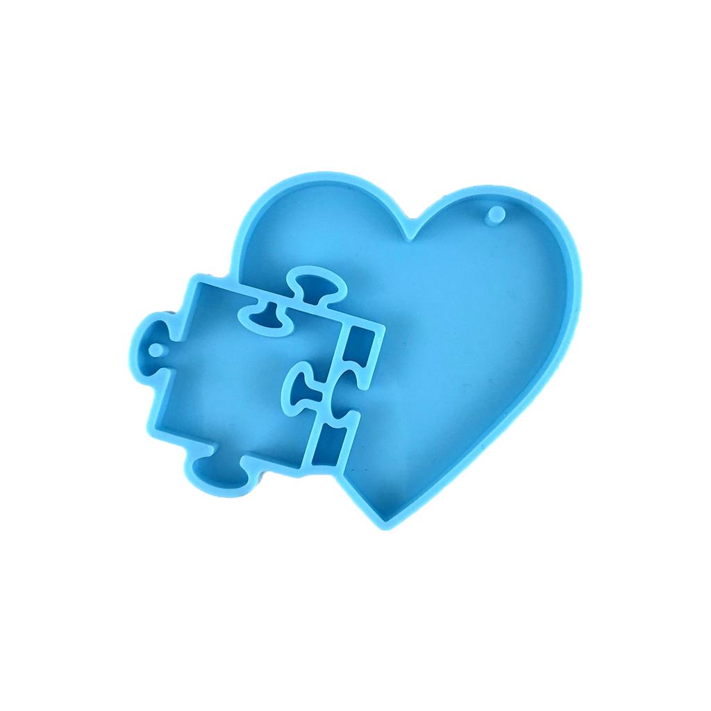 Create Unique Heart-shaped Crystal Keychain Pendant Resin Mold Epoxy Resin Mould Casting Jewelry Making Mold Decoration