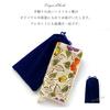 Leo&Aoi Genuine Leather Round Wallet with Zipper closure, Card Slots, Coin Purse, Leather, Cowhide Leather, Floral Print, Retro Floral Embossed, Blue
