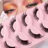 5 Pairs Cat Eye Lashes Natural False Eyelashes Fox Eye Faux Mink Eyelashes