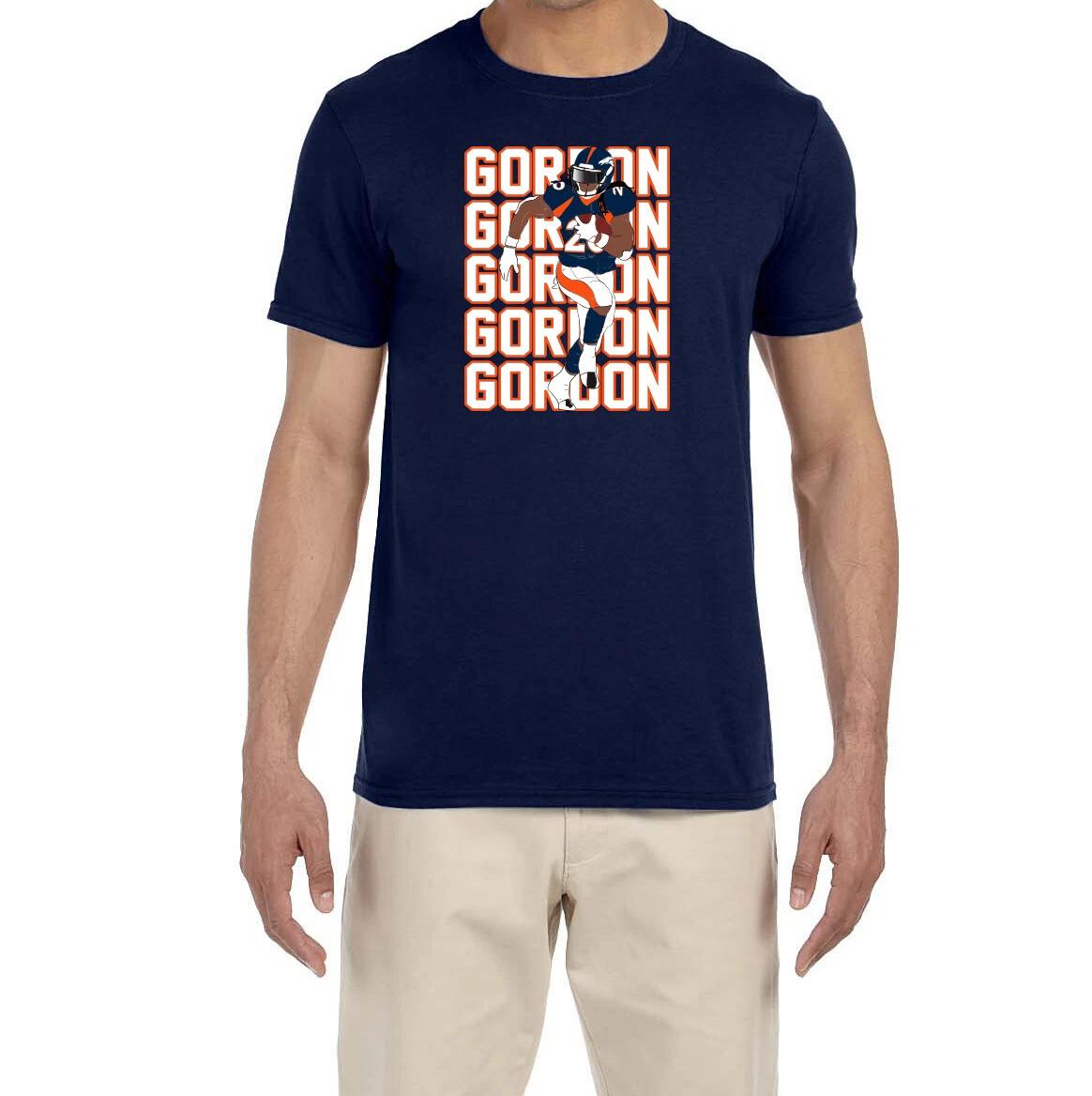 Denver Broncos Melvin Gordon Text Pic T-Shirt M
