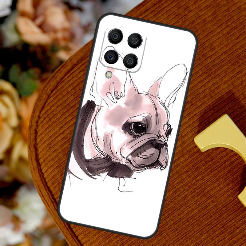 Cute French Bulldog For Samsung Galaxy M14 M34 M54 M12 M32 M52 M53 M33 M13 M20 M15 M55 M31s M30s M21 M51 Case