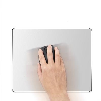 Tvrdá stříbrná kovová hliníková podložka pod myš Mat hladká magická ultratenká oboustranná rychlá přesná kontrola pro Macbook Mac Book herní a kancelářské příslušenství