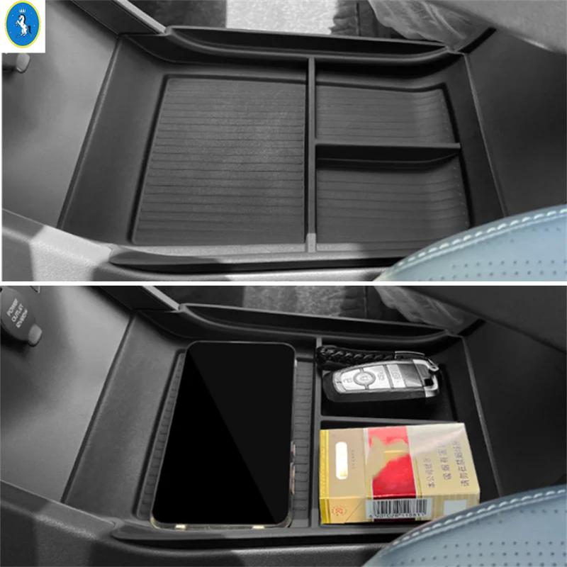 Armrest Box Decoration Molding / Central Down Armrest Storage Box Cover Trim For Geely Atlas L Azkarra 2024 Car Accessories