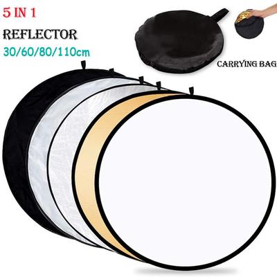 Reflector Plegable 2/5 en 1 para Fotografía Plato Pulido Portátil Nuevo Difusor de Luz Estudio Fotográfico