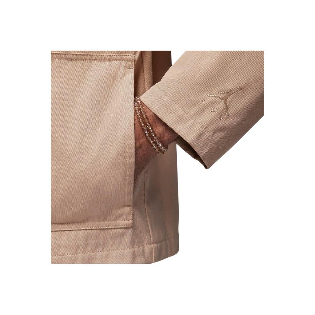 Air Jordan X J Balvin Collaboration Series FW23 Solid Coach Jacket Unisex Outerwear Khaki FJ6136-296