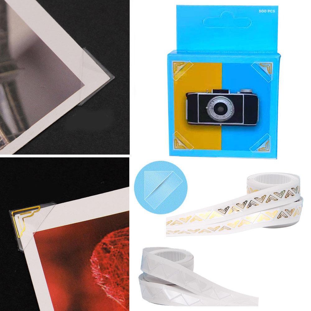 Photo Corner Stickers Transparent Photo Corners Multi Purpose Paper Stickers Scrapbooking Diary Decor Photo Album Accessory