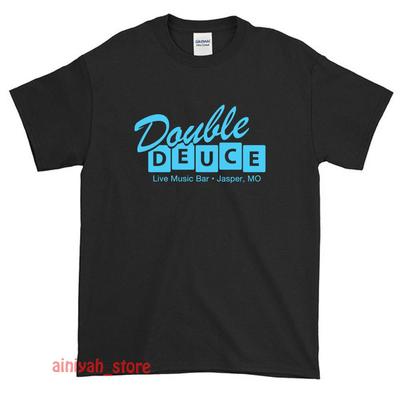 The Roadhouse Double Deuce Movie Logo Men's Funny T Shirt USA Size S-XXL