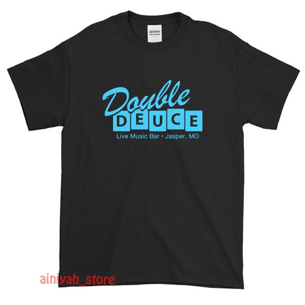 

Мужская смешная футболка с логотипом фильма Roadhouse Double Deuce, размер S-XXL, США XL