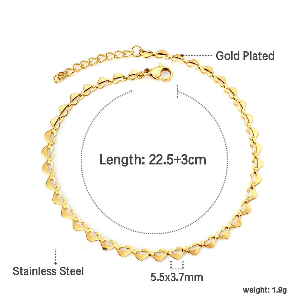 Fashionable Cross Ankle Bracelet Fade Resistant Minimalist Elegant Women Foot Jewelry