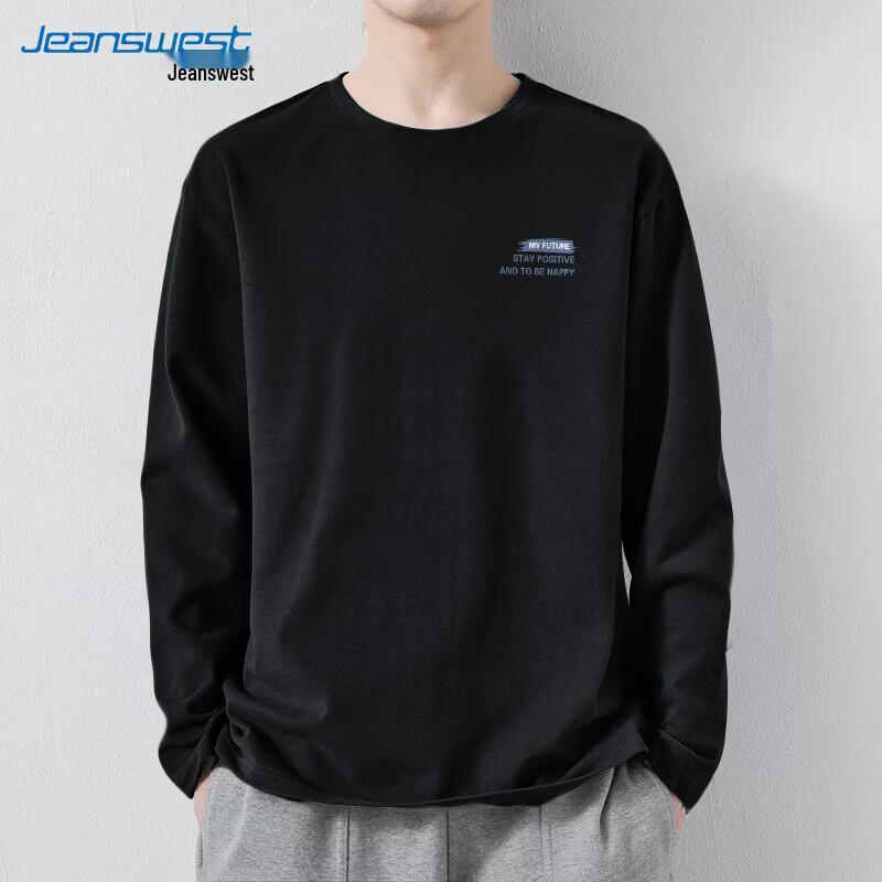Jeanswest Men's Casual Print Long-Sleeve T-Shirt