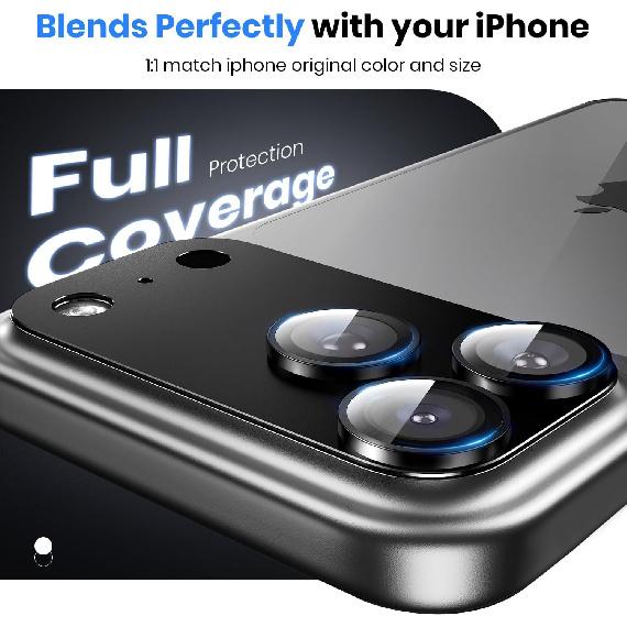Metal Glass Camera Lens Protector for IPhone 17 Pro 17 ProMax IPones Lens Cover Accessories 9H+Tempered Full Cover Case Friendl 4