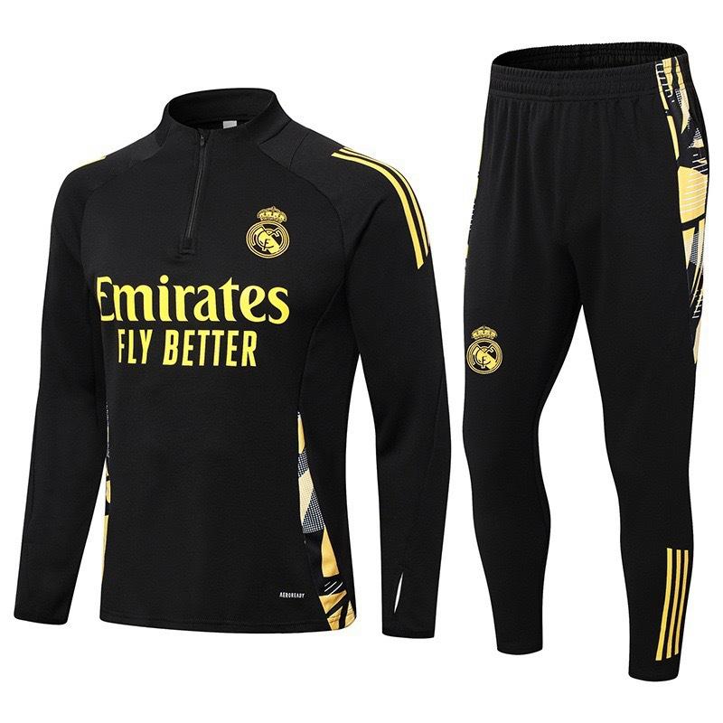 Autumn And Winter Real Madrid Barcelona Arsenal Training Suit Long Sleeve Half Zipper Football Suit Sportswear Adult Suit
