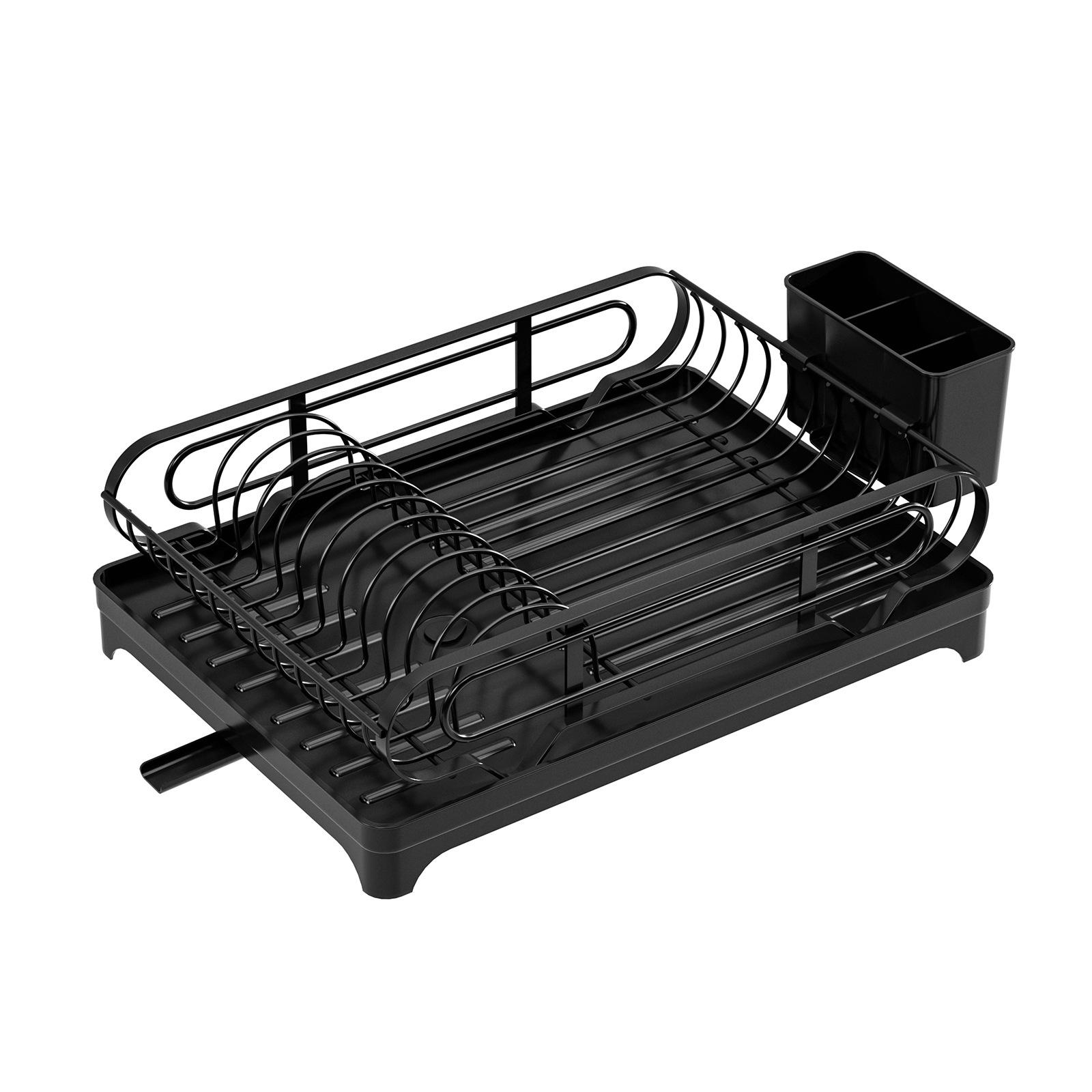 

Multipurpose Dish Drainer Storage Rack Portable Dish Drying Stand with Adjustable Feet for Kitchen Organization 2