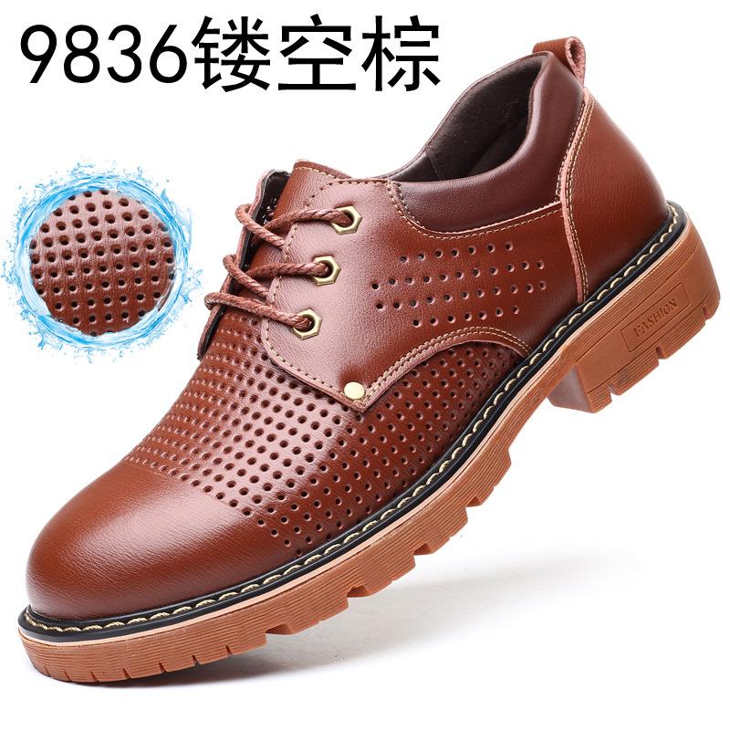 

Martin boots 2025 new lace-up hollow simple hiking shoes men s casual breathable tooling shoes men s short boots men 38