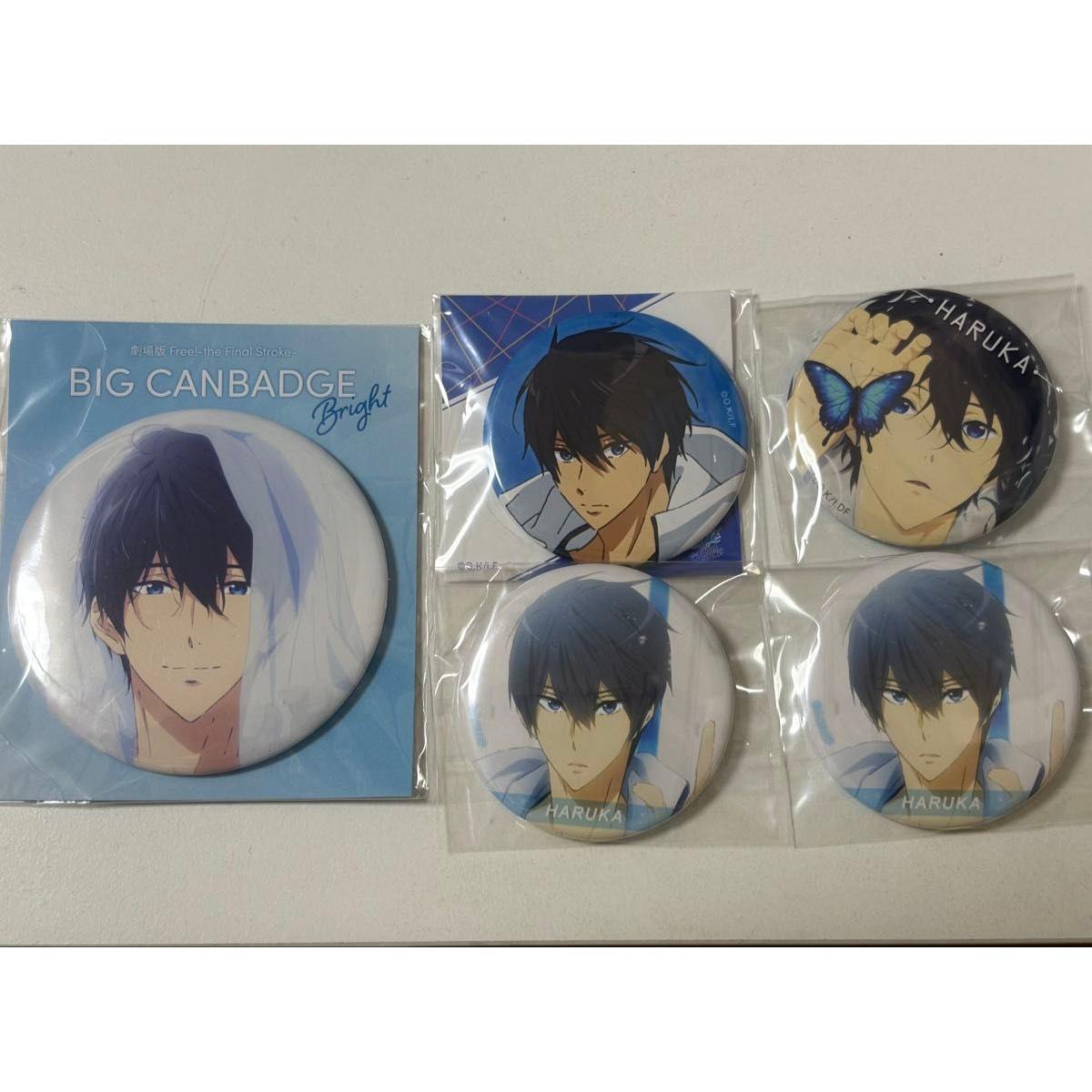 Used Free Haruka Nanase Can Badge