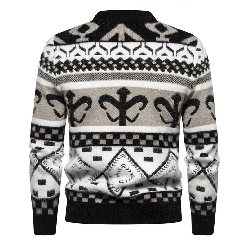 Hot Sale, New Autumn and Winter, Crew Neck Pullover Thickened Sweater Business Casual Large Size Knitted Bottom Knitted Sweater