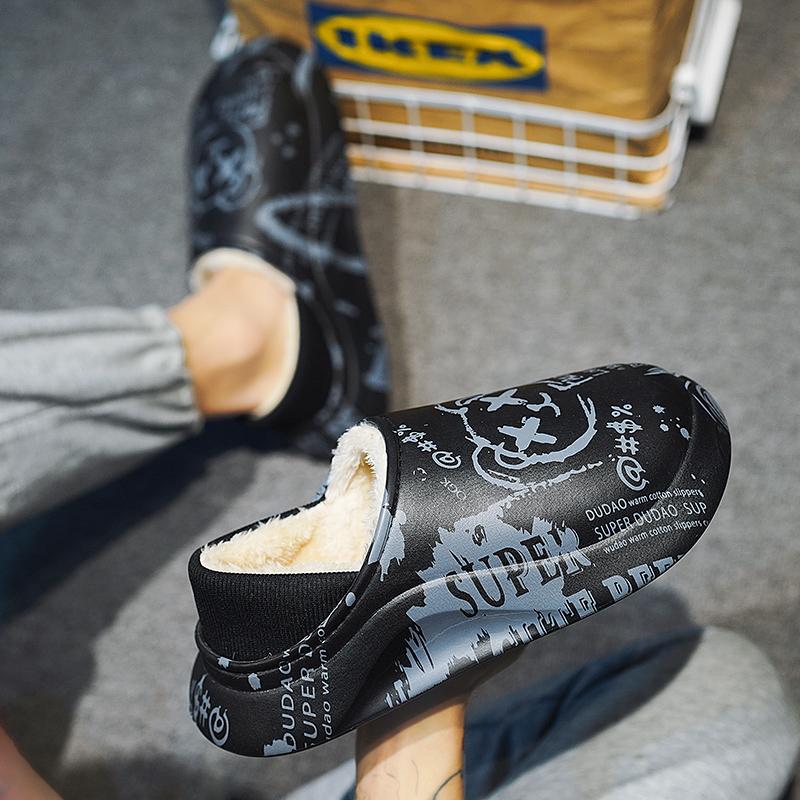 Зимняя пара плюс бархат теплые хлопковые туфли ленивые туфли повседневная мода плюс — фото 17