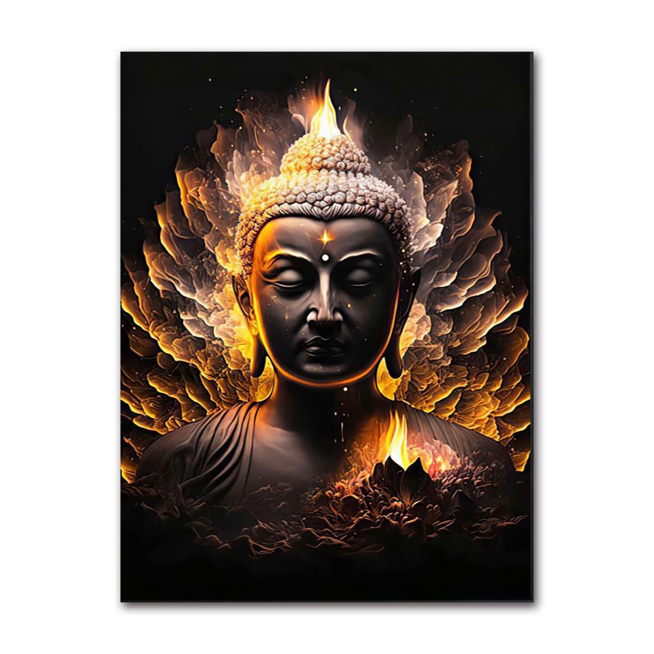 HD Canvas Buddha Oil Paintings Statue, Wall Art, Photos for Living Room, Modern Home Decor, Hot Sale, God Zen Buddha