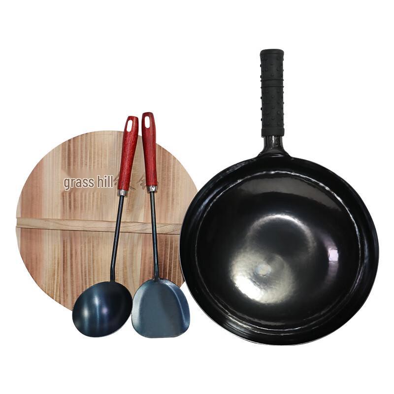 

Zhangcheng Xiaojiang Traditional Uncoated Iron Wok Set