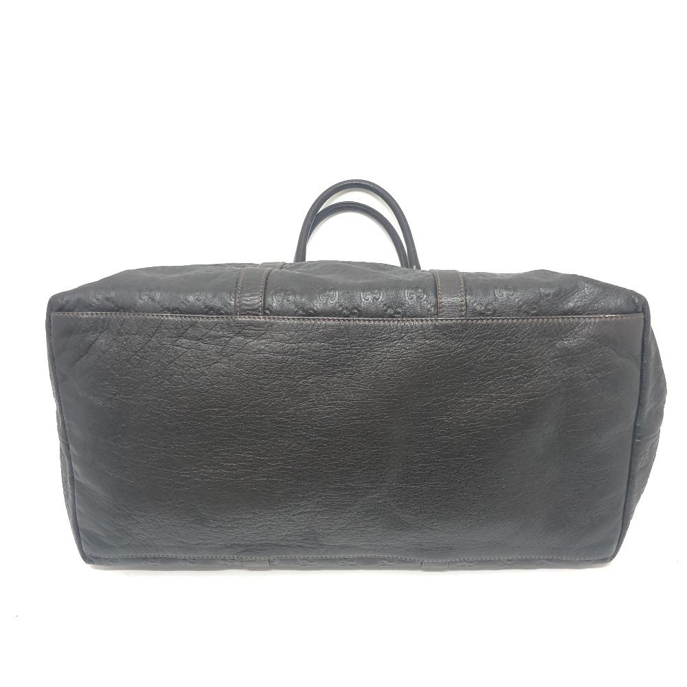 GUCCI 201482 Guccissima Bag Hand Bag Travel Bag Tote Bag Leather Brown