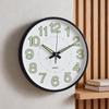 Plastic Frame Silent Quartz Clock 12 Inch Luminous Wall Clock Quiet Analog Clock  Office Decor