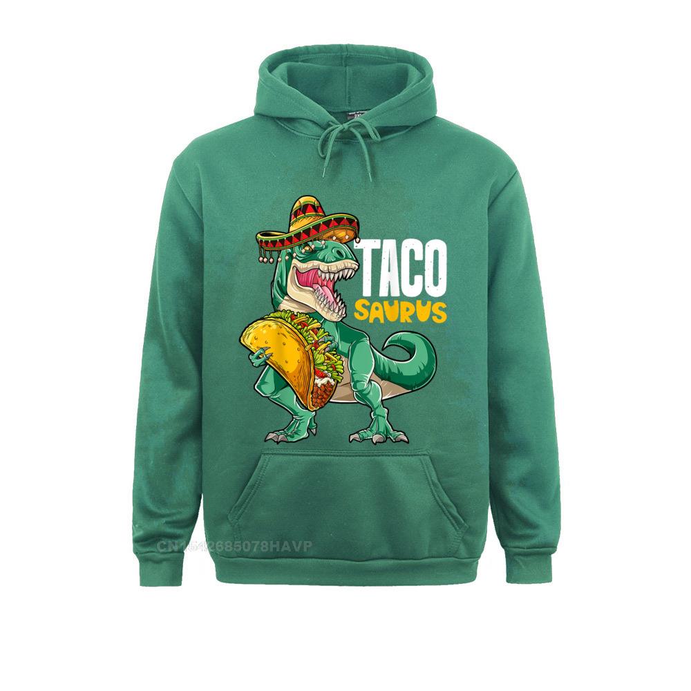 Tacosaurus Taco Cinco De Mayo Kids Boys Dinosaur T Rex Cute Fitness Tight Sweatshirts Long Sleeve Hoodies For Unisex Hoods Autumn