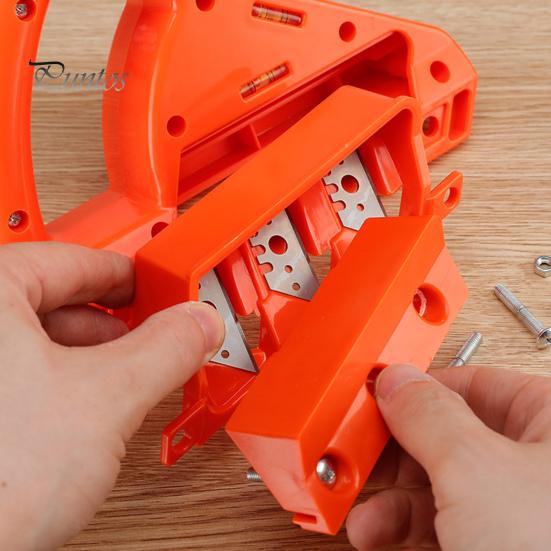 Plasterboard Edger with 10 Blades Drywall Plasterboard Fast Cutter Precise 45/60 Degrees Gypsum Board Hand Plane Drywall Edge Chamfer Woodworking