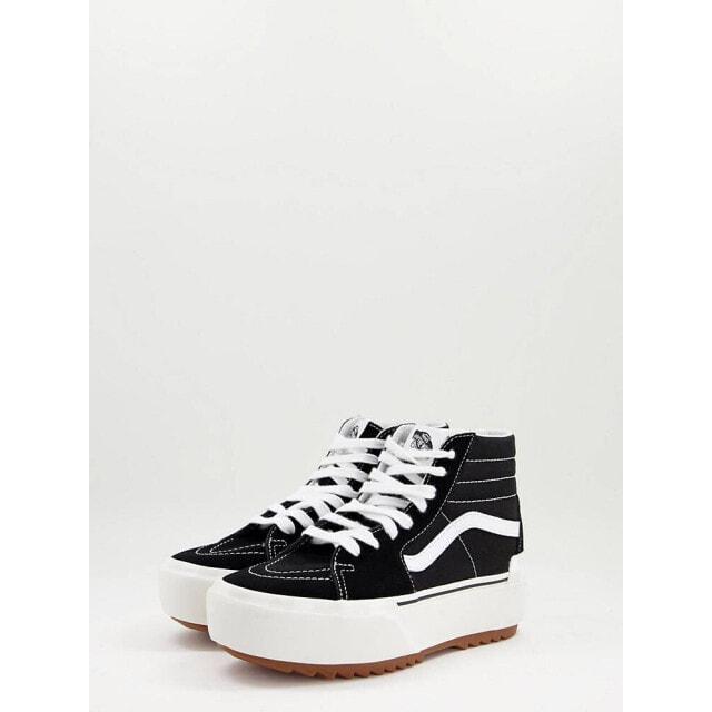 

Черные кроссовки Vans SK8-Hi Stacked