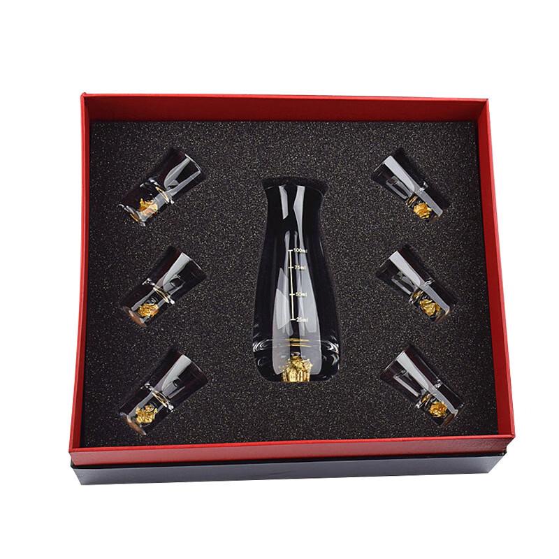 LISM Gold Foil Liquor Glass Gift Set