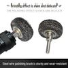 Pneumatic Tire Repair Brush with Stainless Steel Wire and Grinder Head