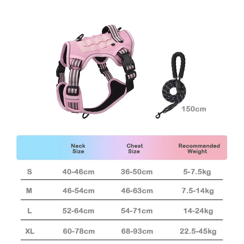 Heavy Duty Tactical Harness for Large Dogs Tactical Military Vest Multi-Functional Adjustable Pet Explosion Proof Training Vest