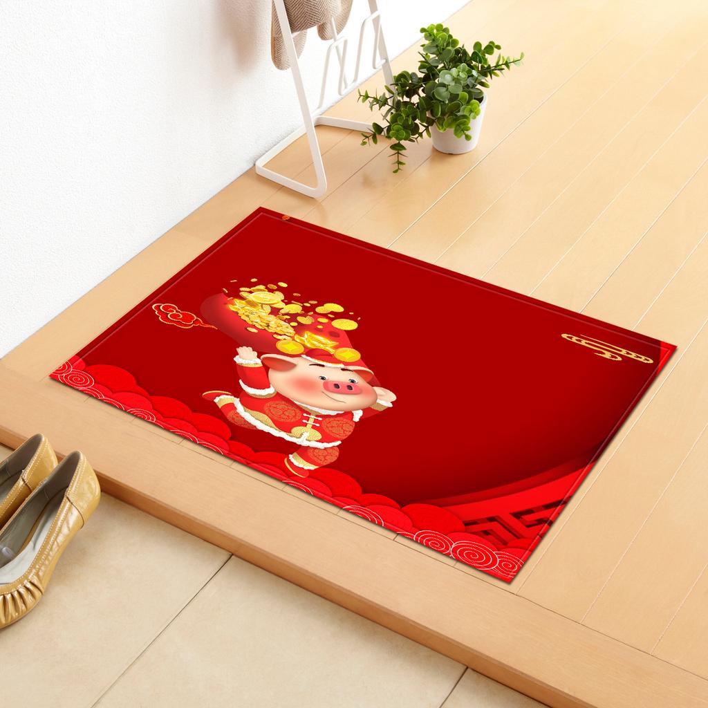 Year Of The Pig Door Mat Bathroom Floor Mat Kitchen Living Room Carpet